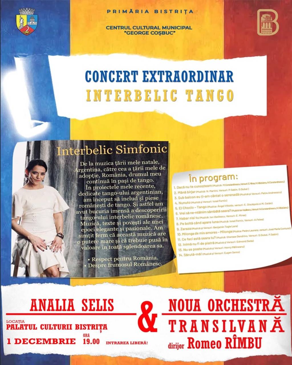 Concert extraordinar: Interbelic Tango cu Analia Selis