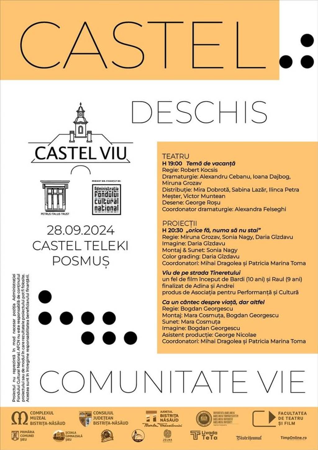 Castel deschis, comunitate vie