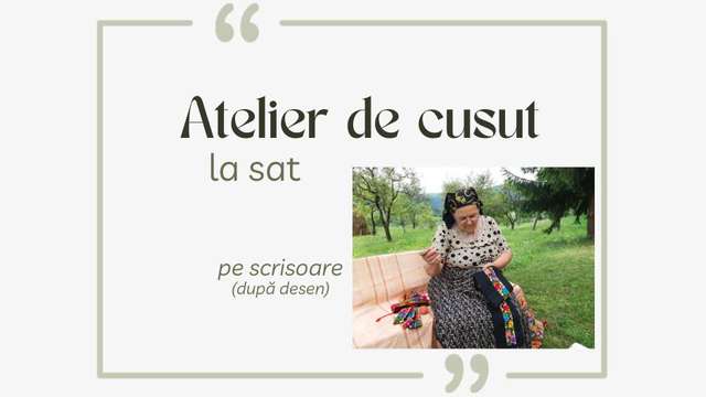 Atelier de cusut la sat