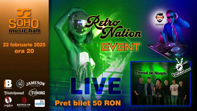 Retro Nation event@ live band Trenul de Noapte