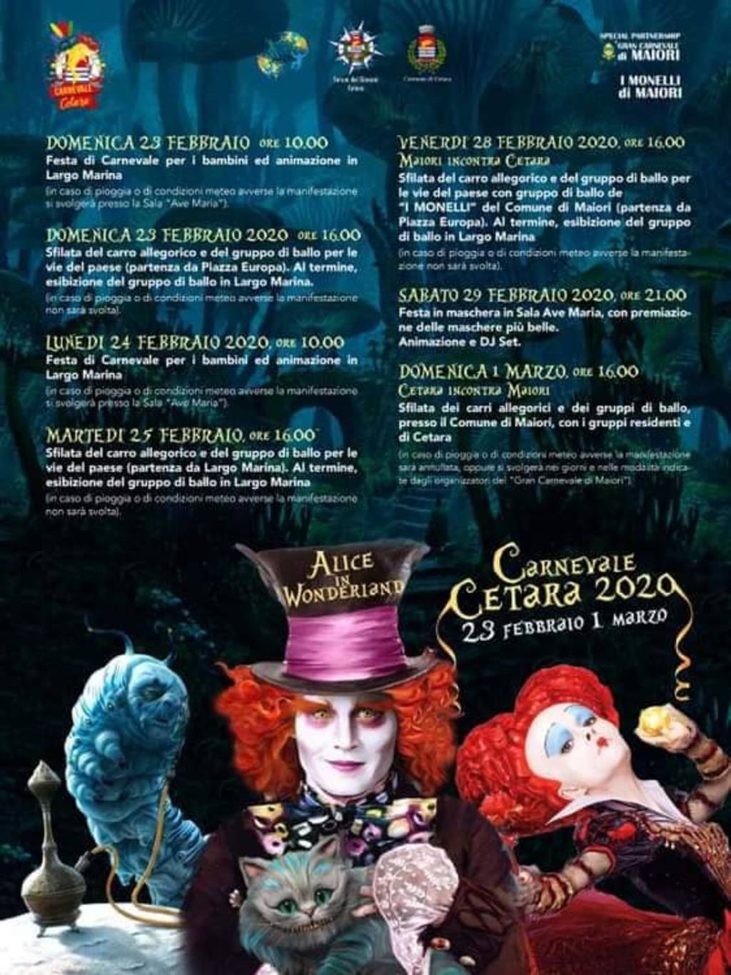 Carnevale Cetara: Alice in Wonderland