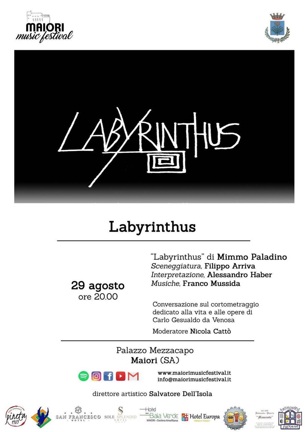 Proiezione del cortometraggio “Labyrinthus”
