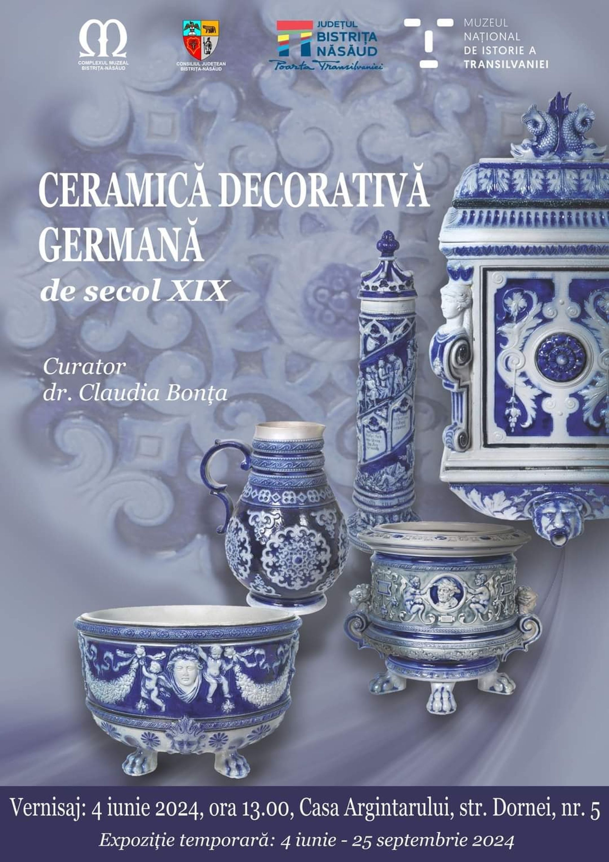 Ceramică decorativă germană de secol XIX