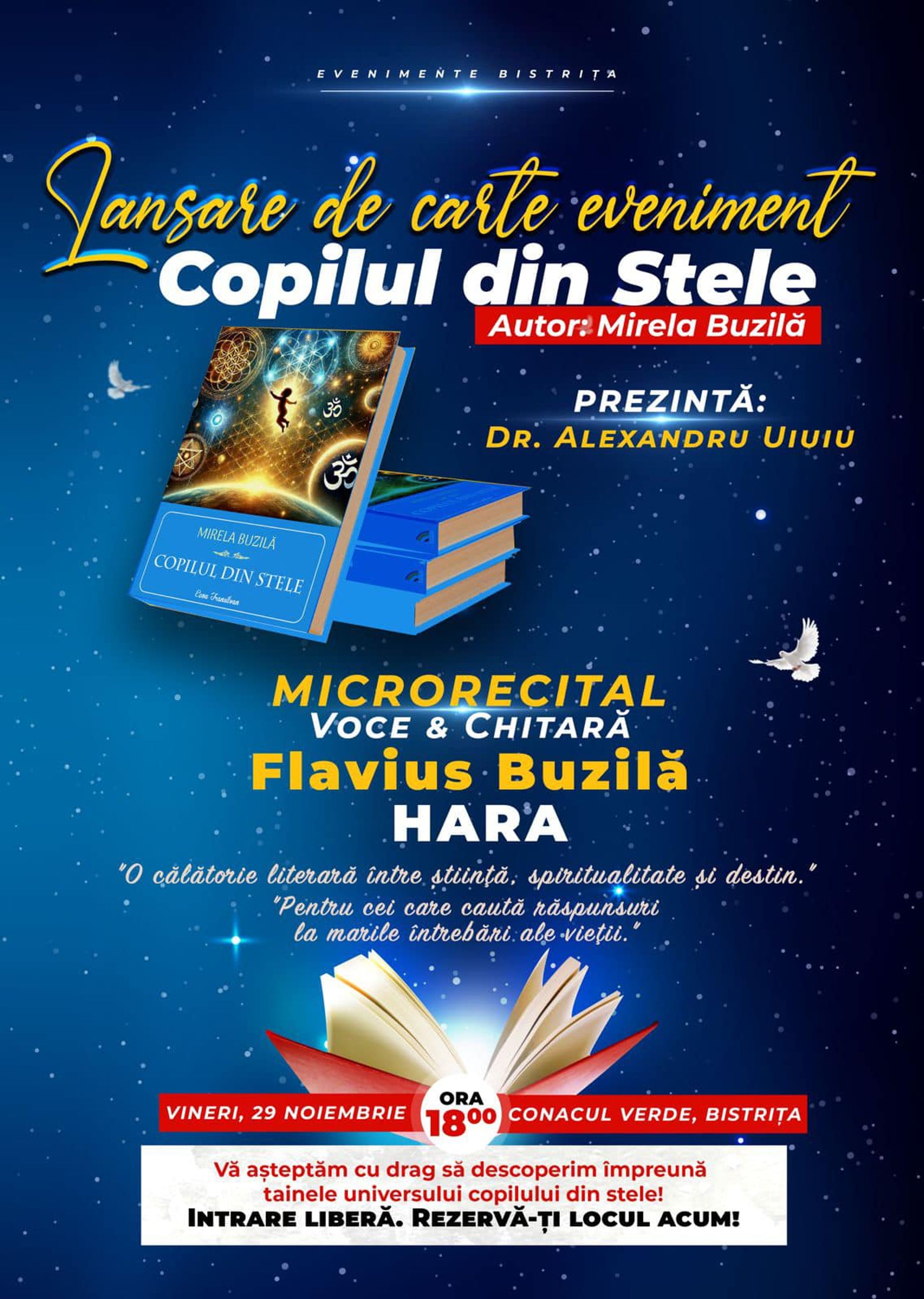 Lansare de carte eveniment "Copilul din Stele"