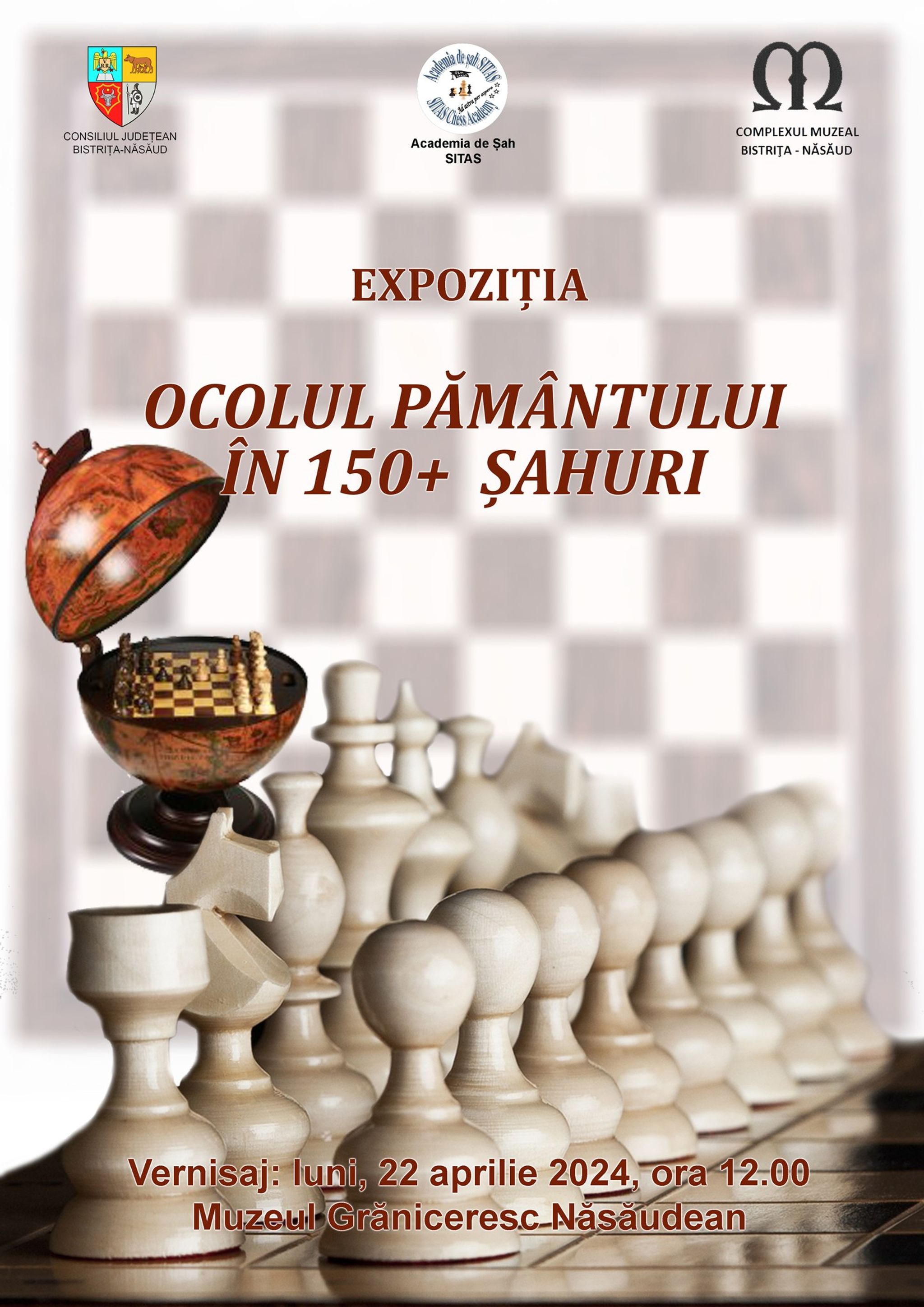 Expoziţie temporară: "Ocolul Pământului în 150+ şahuri"