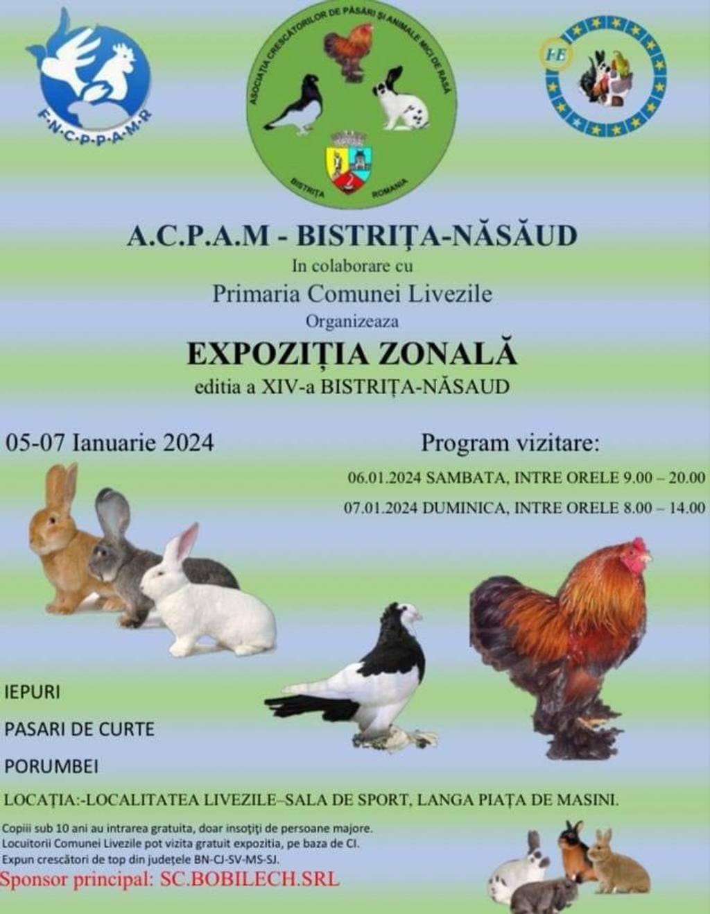 Expoziție zonală: Iepuri, găini și porumbei de rasă