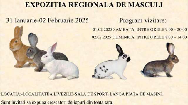 Expoziție regională de iepuri de rasă