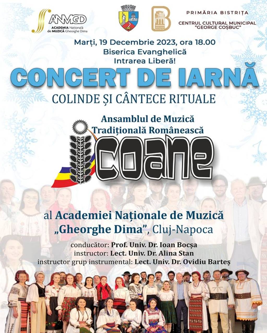 Concert de iarnă: Colinde și cântece rituale