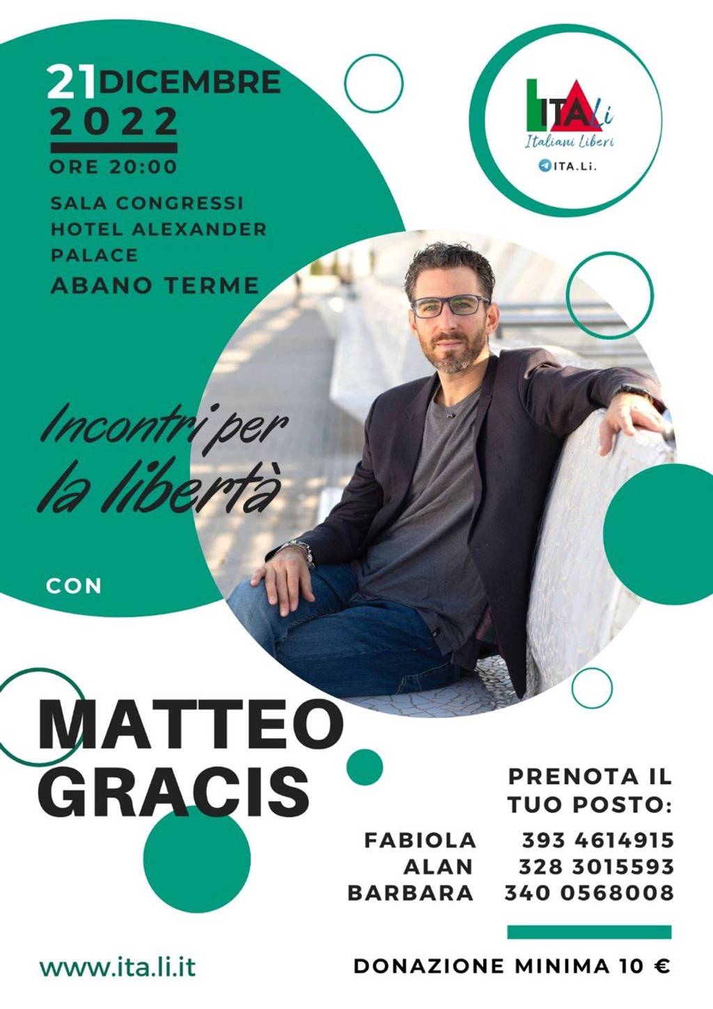 Incontri per la libertà con Matteo Gracis