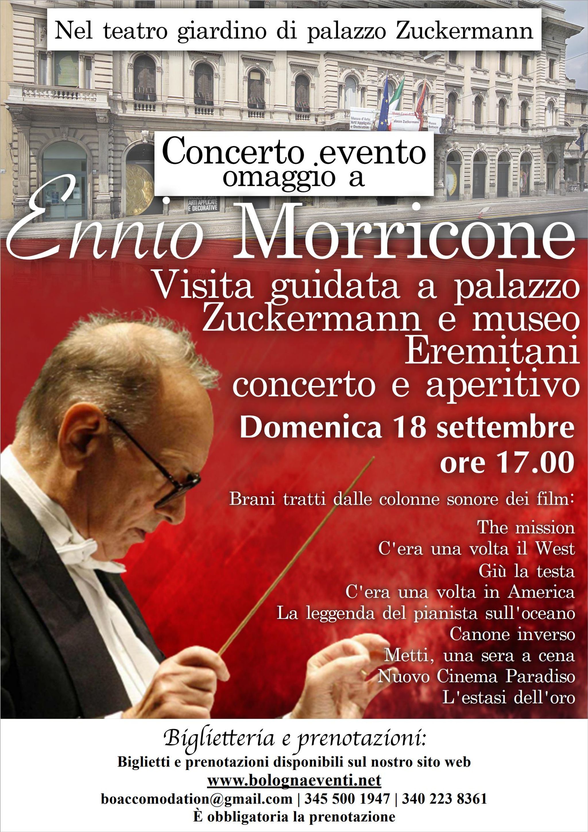 Concerto aperitivo evento con visita guidata - Omaggio a Ennio Morricone