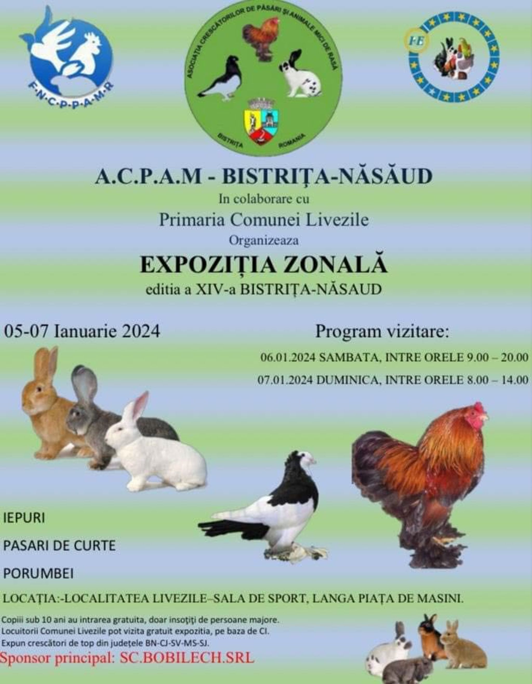 Expoziție zonală: Iepuri, găini și porumbei de rasă