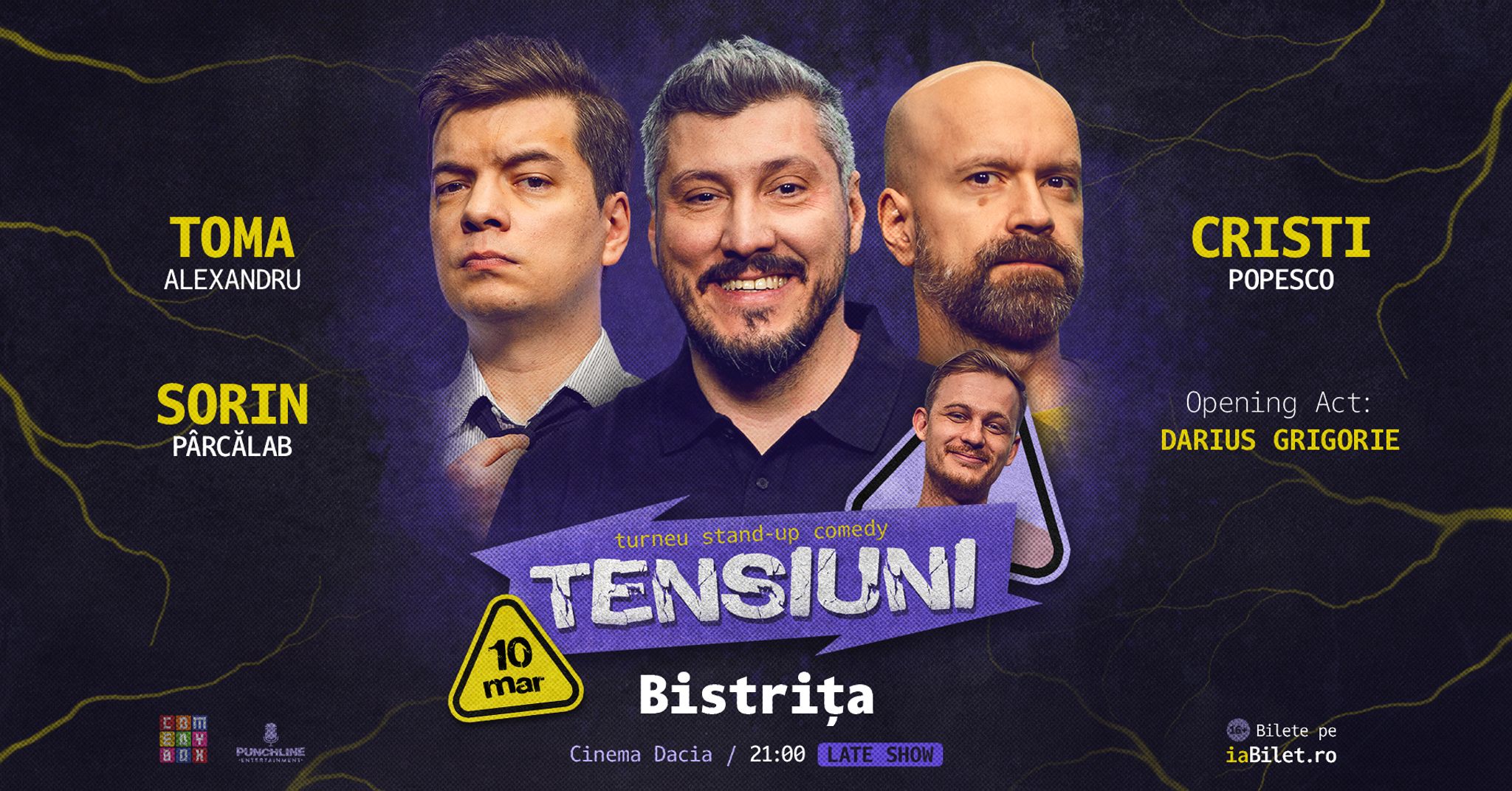 Stand-up Comedy cu Sorin Pârcălab, Toma și Cristi Popesco "Tensiuni"