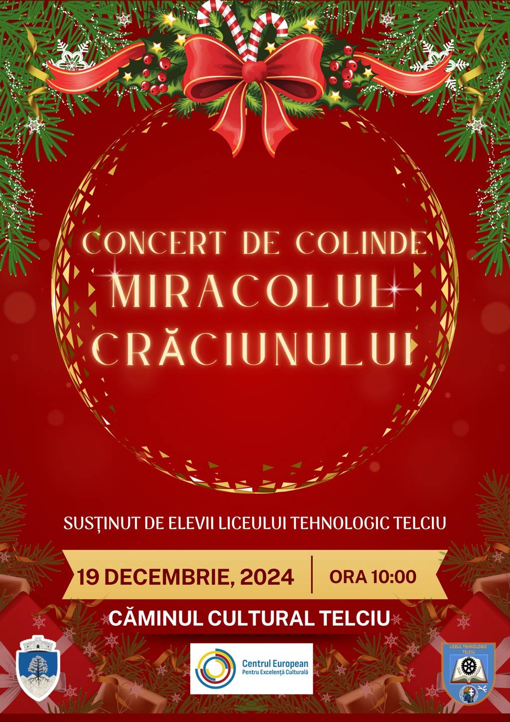 Concert de colinde "Miracolul Crăciunului"