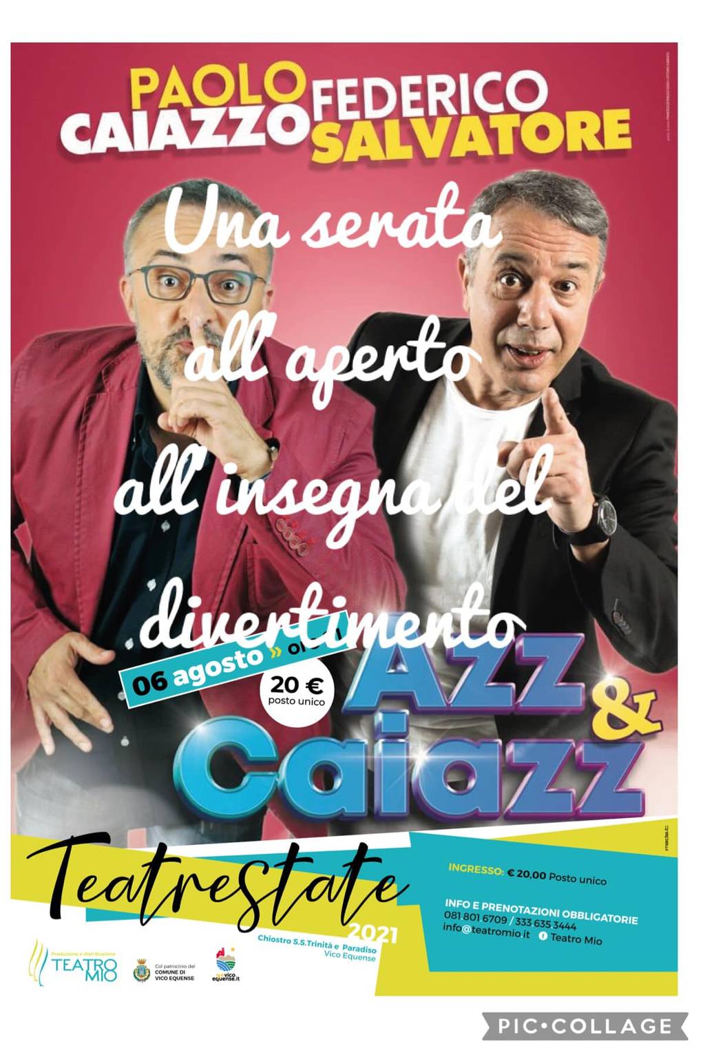 Paolo Caiazzo e Federico Salvatore in "AZZ E CAIAZZO"