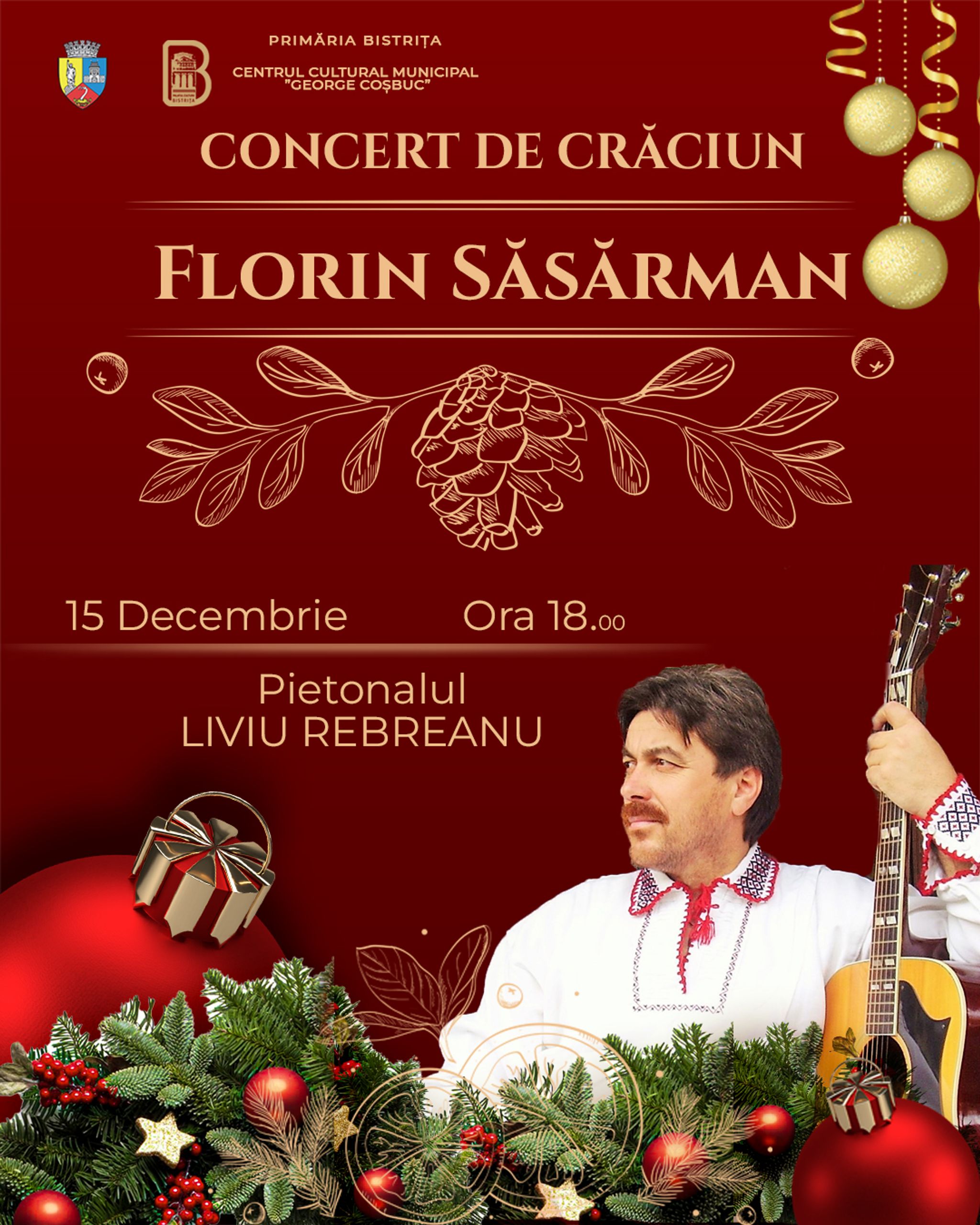 Concert de Crăciun: Florin Săsărman