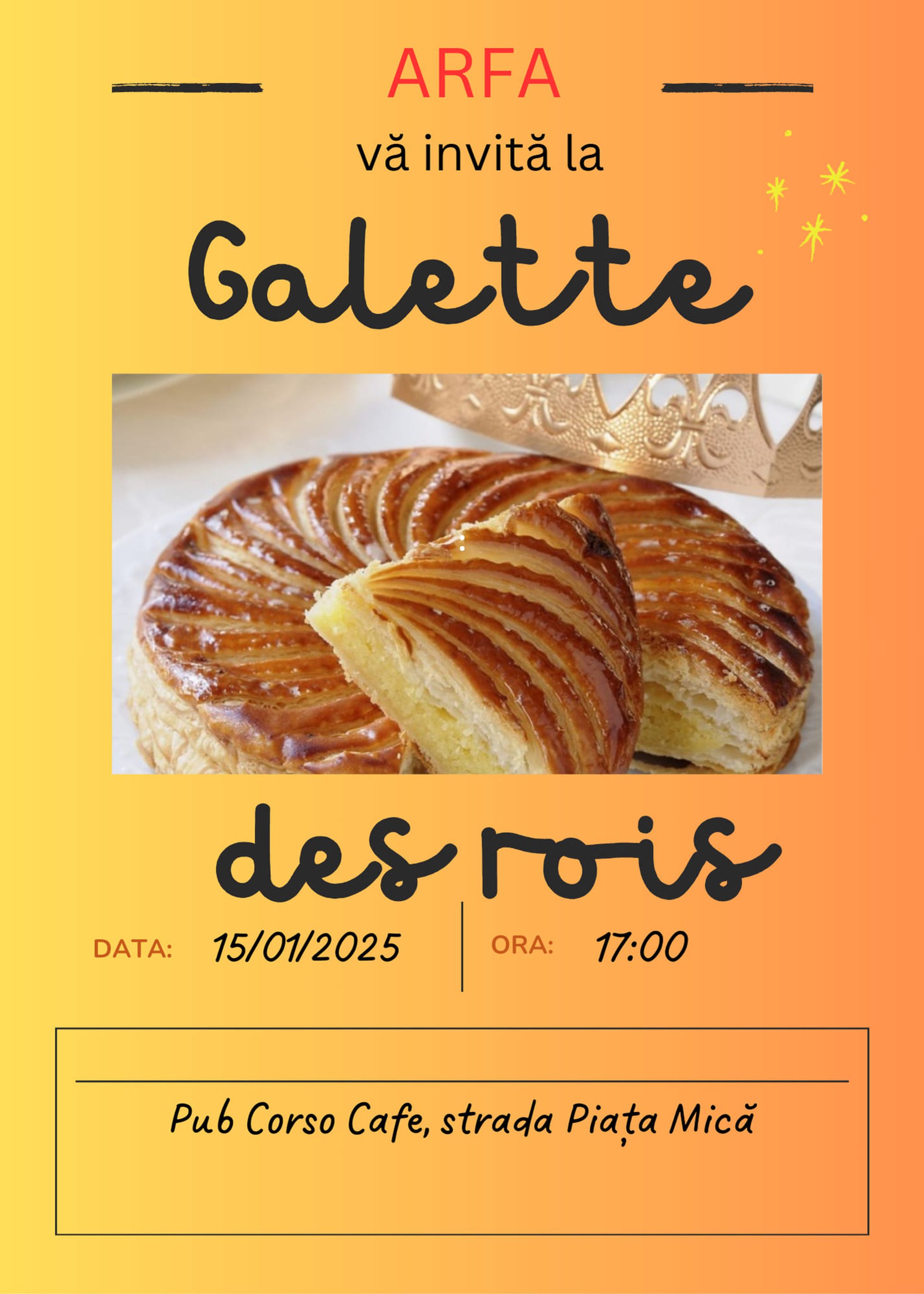 Galette des rois - Degustare de produse de patiserie