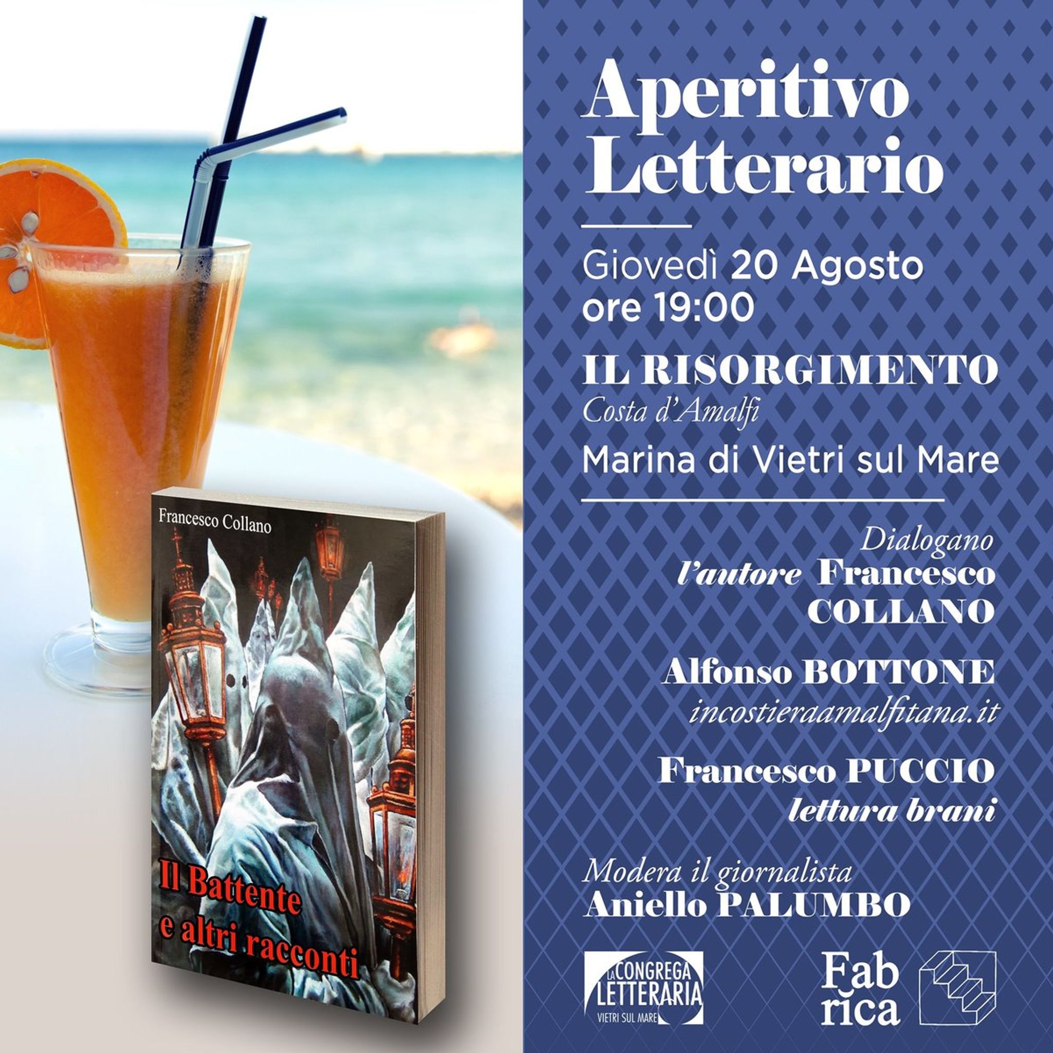 APERITIVO LETTERARIO con il libro "Il Battente e altri racconti"