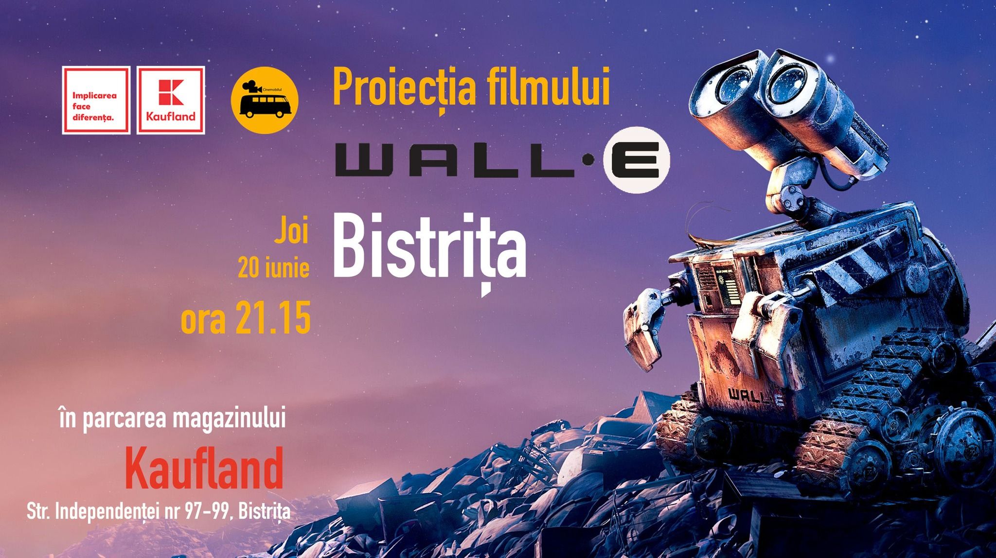 Film în aer liber - WALL-E