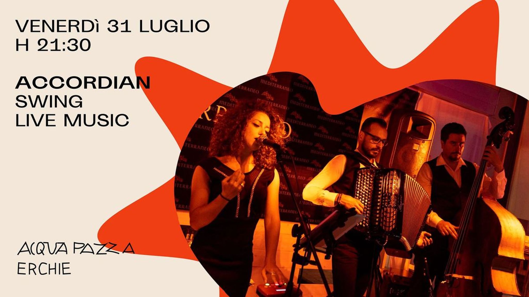 AcCorDian SWING ITALIANO - LIVE MUSIC Acquapazza Erchie