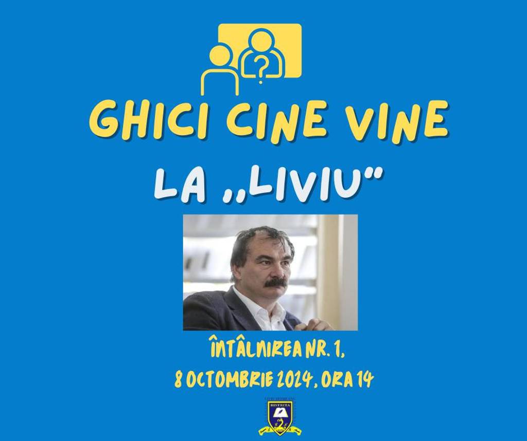 Ghici cine vine la LIVIU: prof. univ. dr. Mircea Miclea