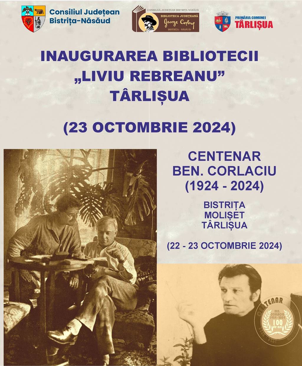 Inaugurarea Bibliotecii Liviu Rebreanu Târlișua