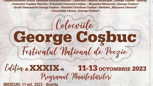 Festivalul Național de Poezie "George Coșbuc" 2023