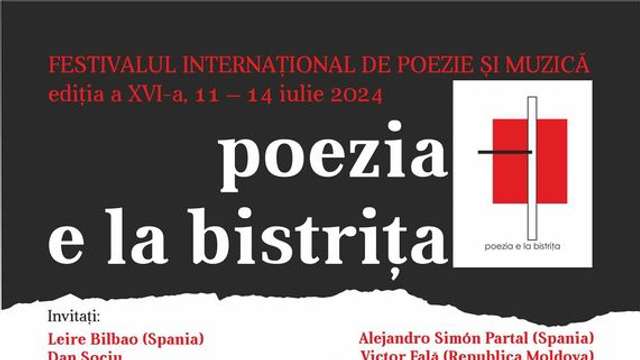 FESTIVALUL INTERNAȚIONAL DE POEZIE ȘI MUZICĂ "poezia e la bistrița"