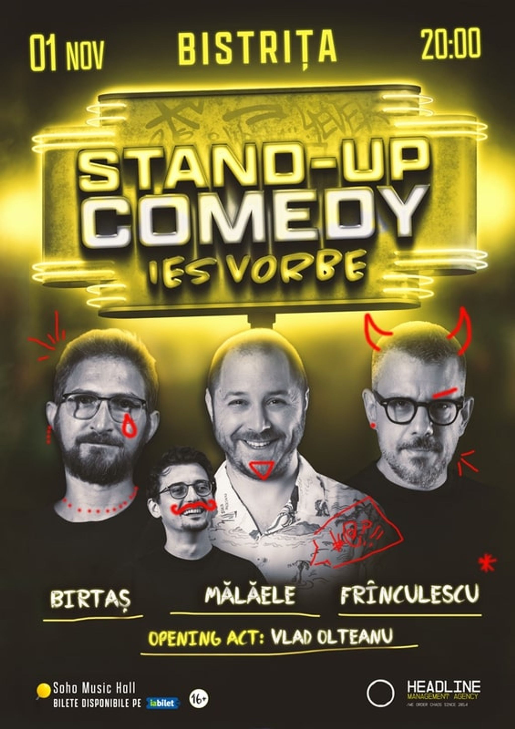 Stand-Up Comedy cu Dan Frînculescu, Bogdan Mălăele și Dan Birtaș