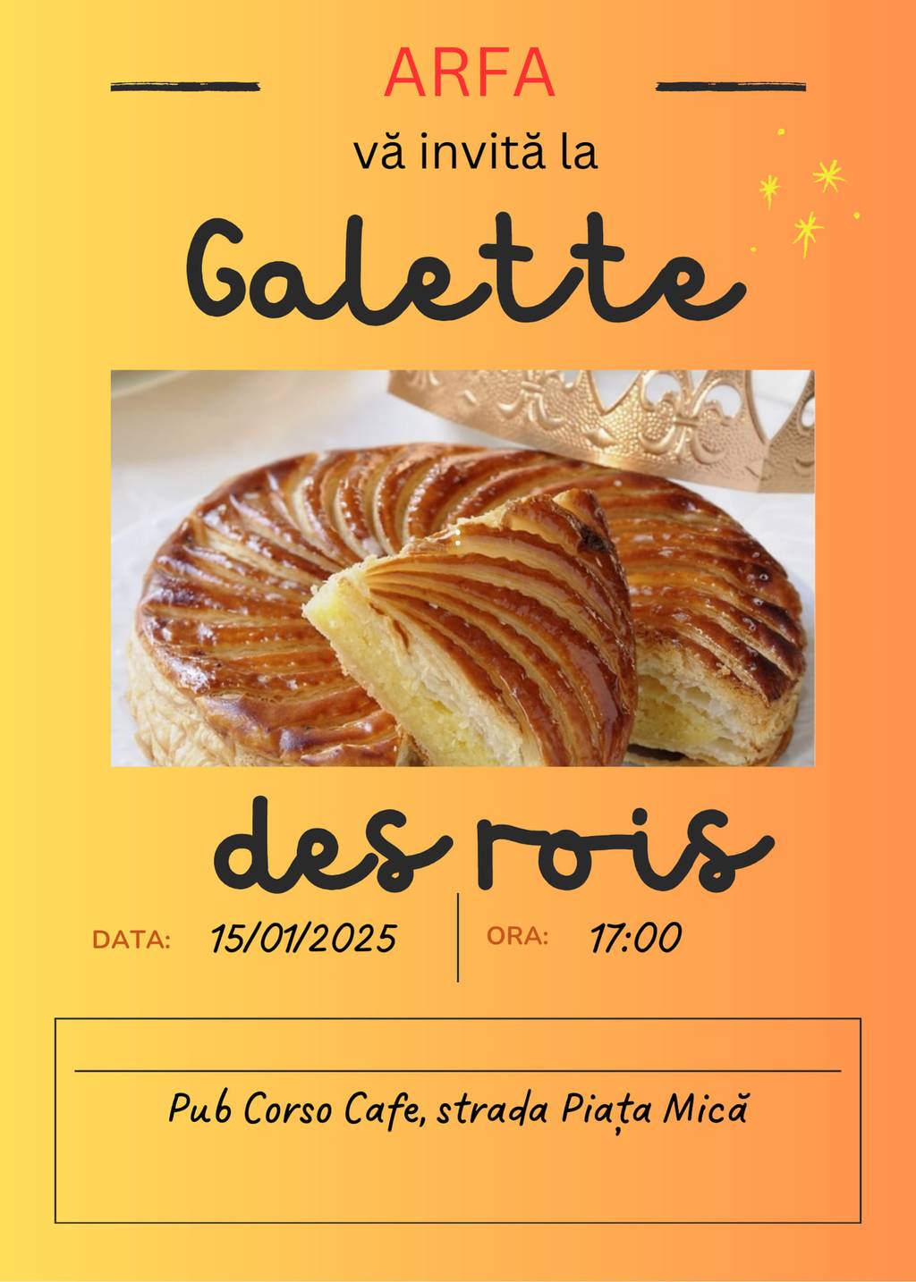 Galette des rois - Degustare de produse de patiserie