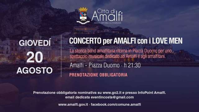 Concerto per Amalfi con i Love Men
