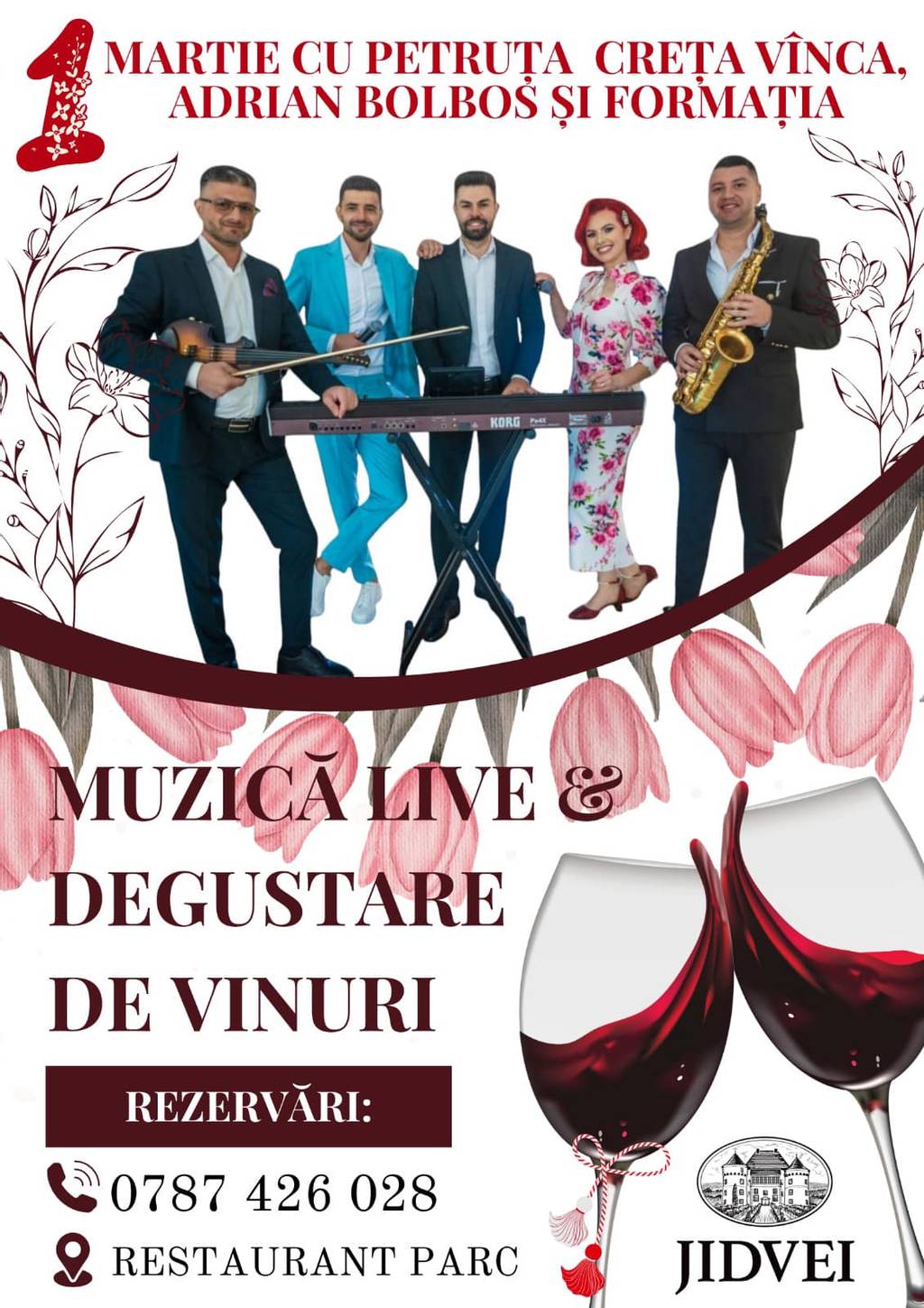 1 Martie cu muzică live și vinuri alese