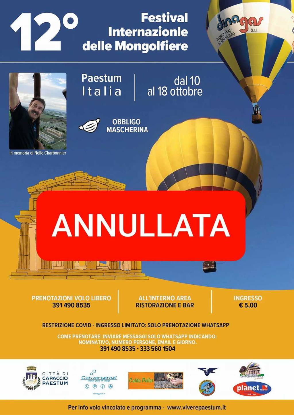 Festival Internazionale Delle Mongolfiere 2020 - Paestum