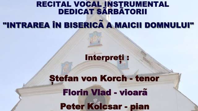 Recital vocal instrumental la biserca de la "Coroana"