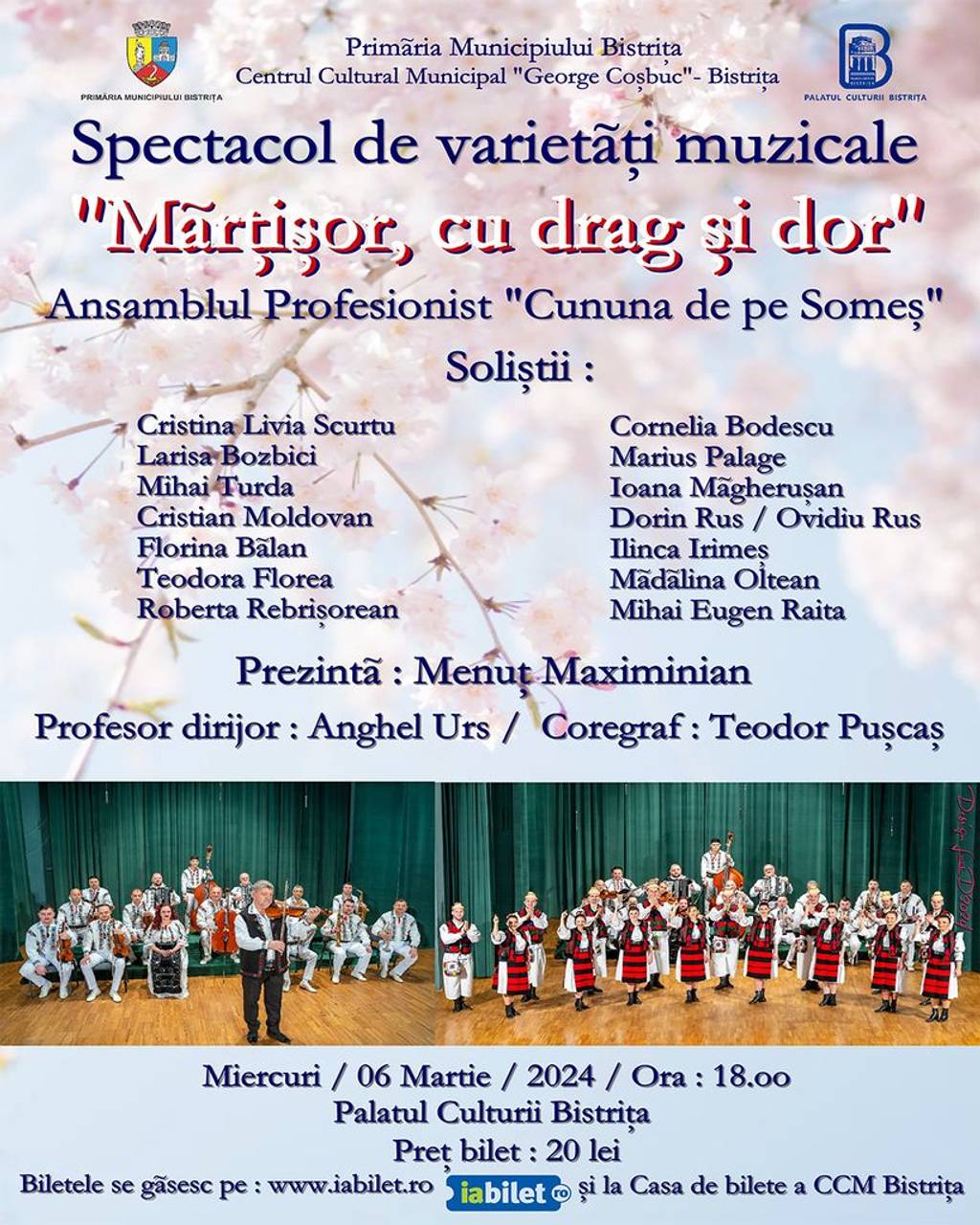 Spectacol de varietăți muzicale "Mărțișor cu drag și Dor"