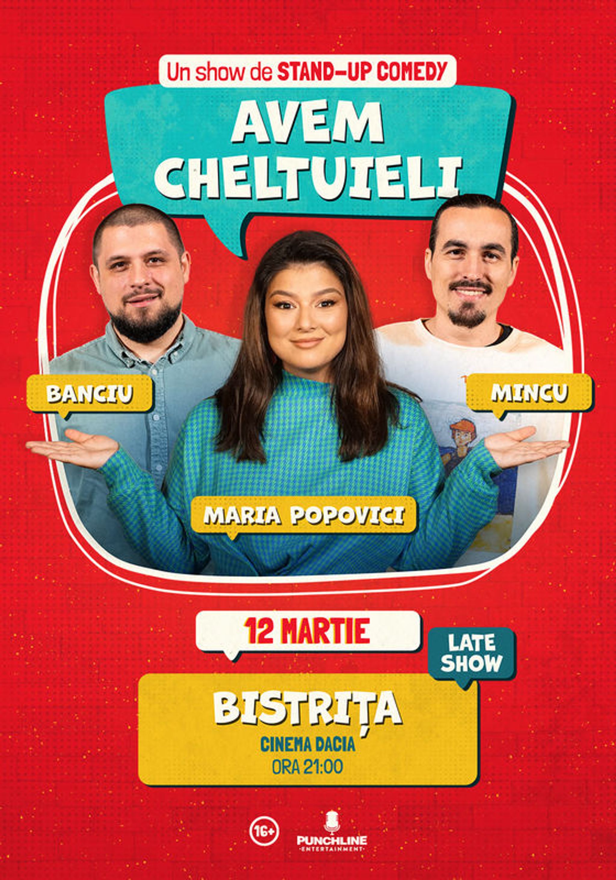 Stand-up Comedy cu Maria Popovici, Mincu și Banciu