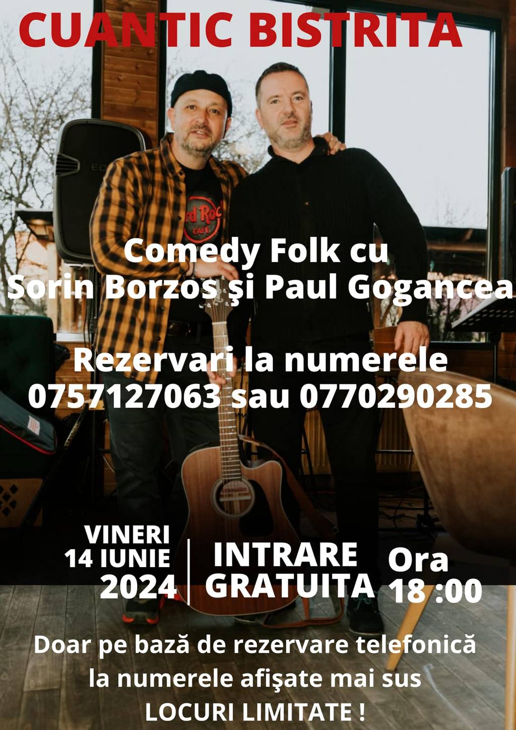 Comedy Folk cu Sorin Borzos și Paul Gogancea