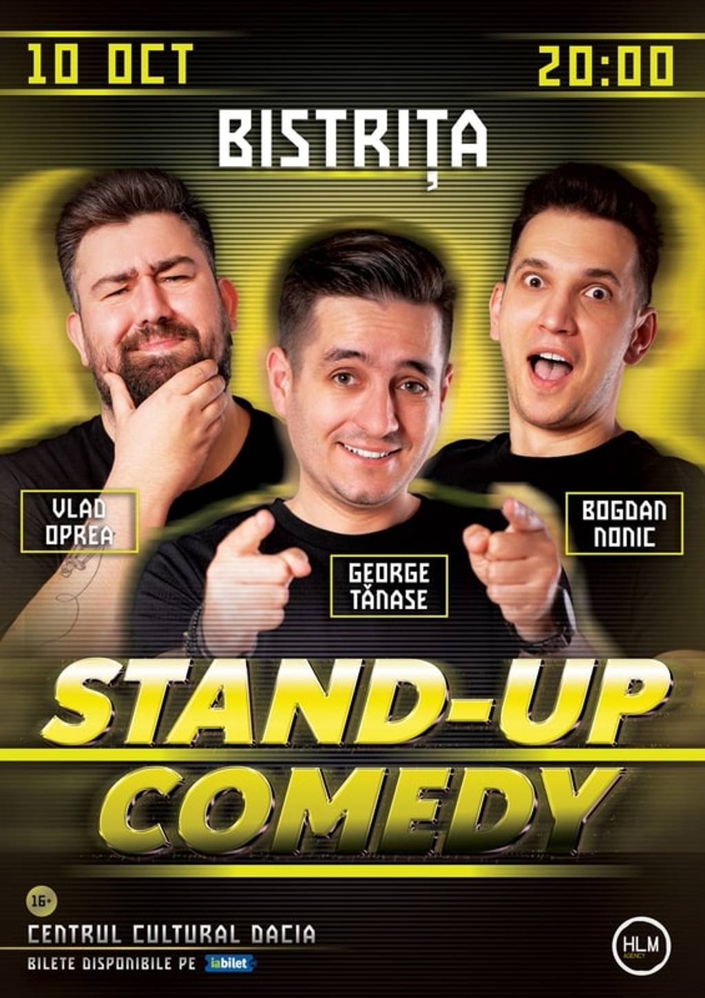 Stand-Up Comedy cu George Tănase, Bogdan Nonic și Vlad Oprea