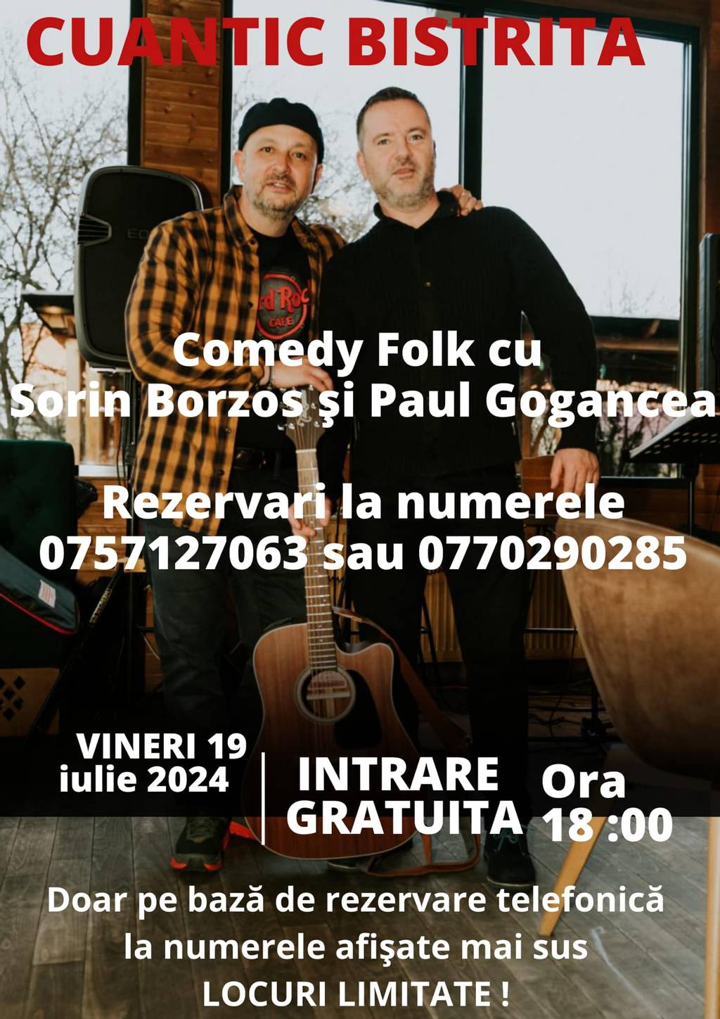 Comedy Folk cu Sorin Borzos și Paul Gogancea