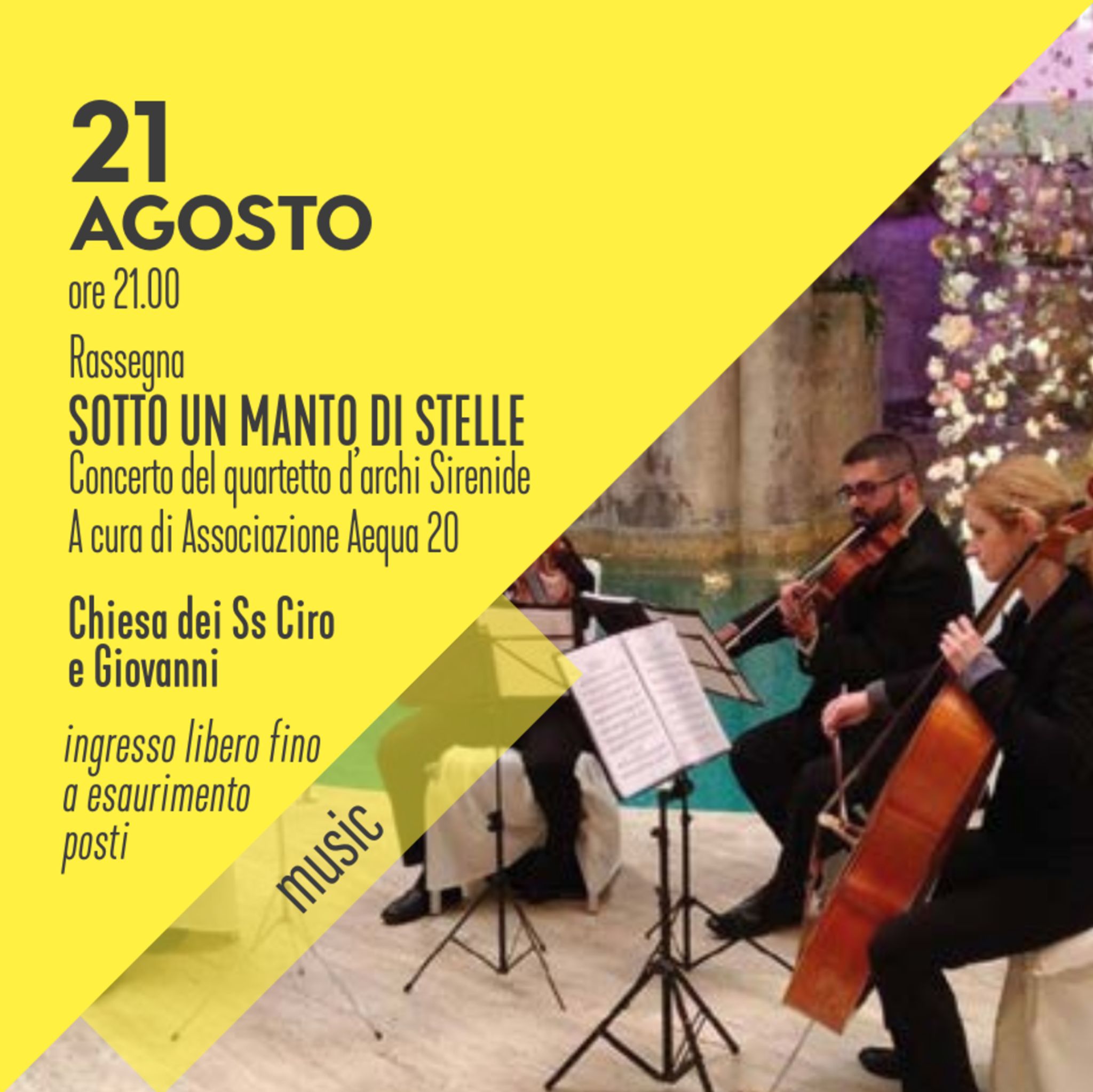 Concerto del quartetto d'archi Sirenide