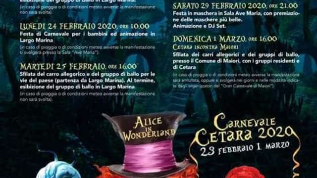 Carnevale Cetara: Alice in Wonderland