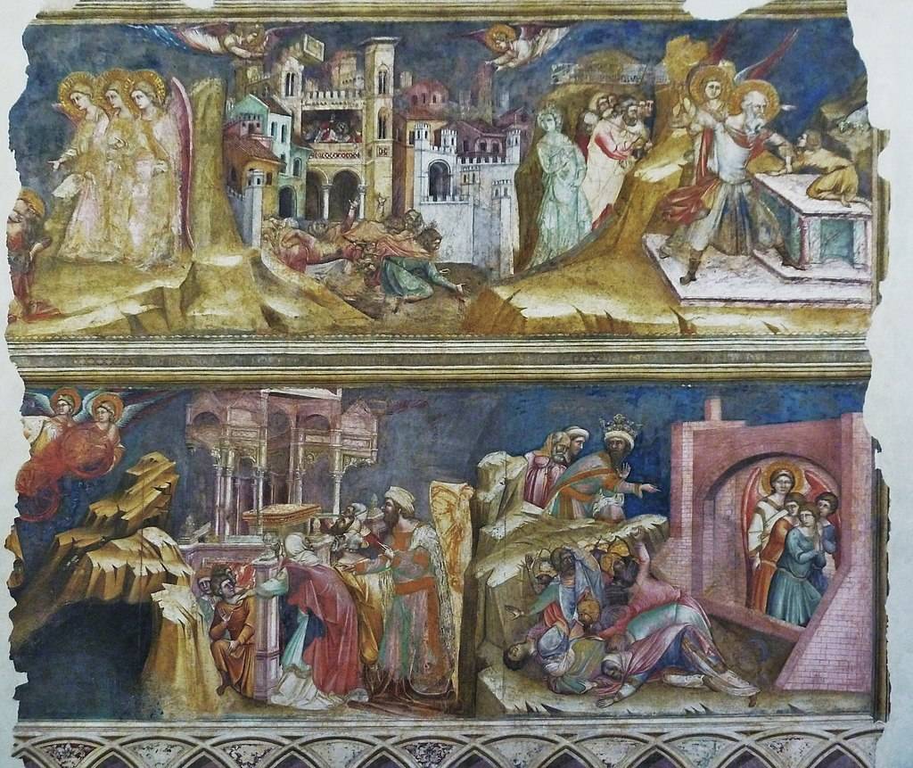 Padova - Loggia dei Carraresi - affreschi di Guariento