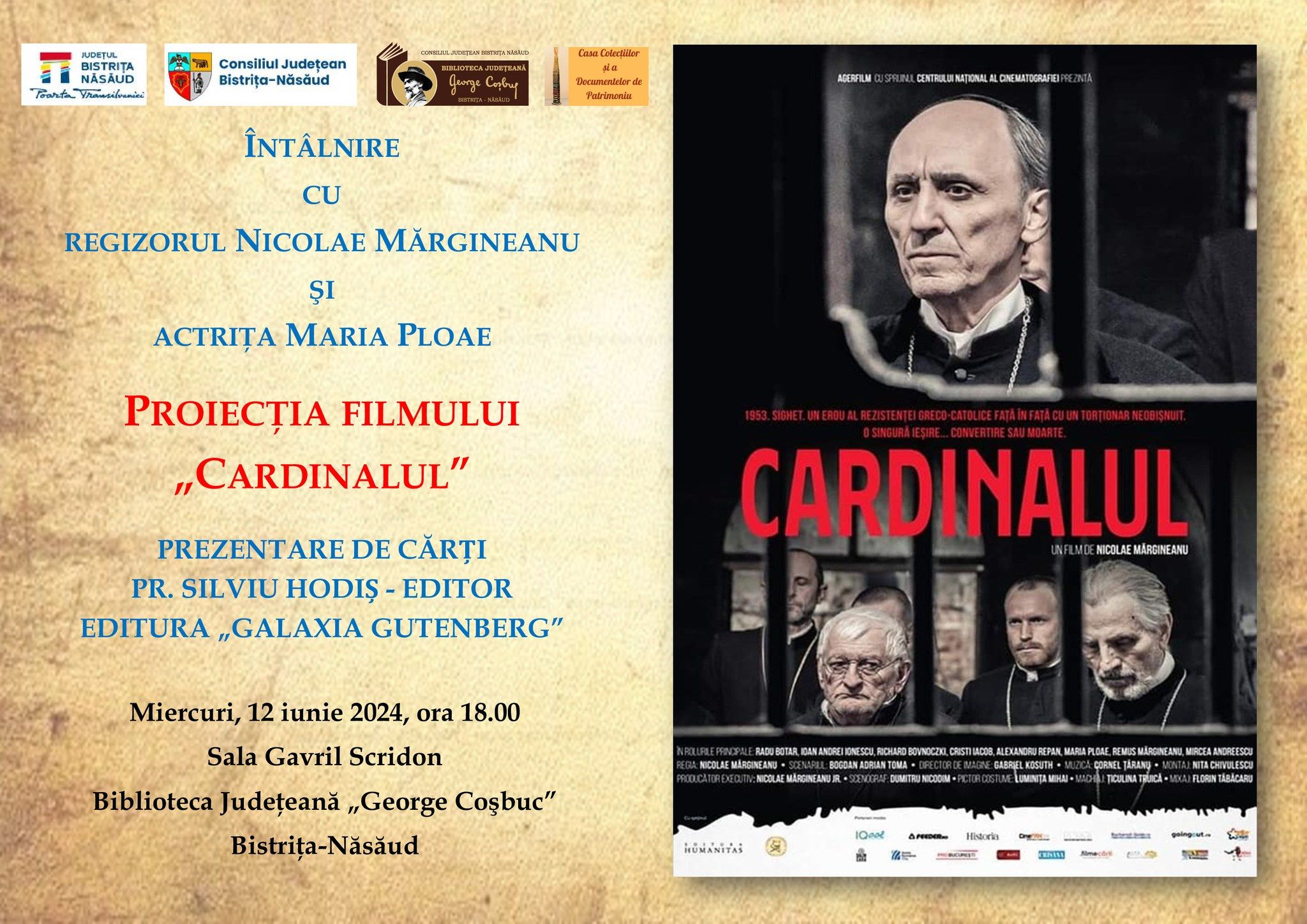 Proiecția filmului "Cardinalul"