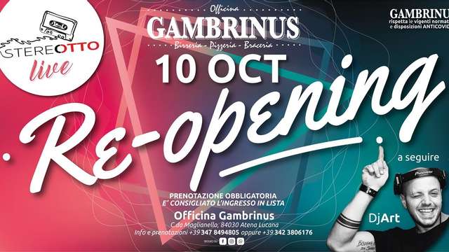 Re-Opening Officina Gambrinus