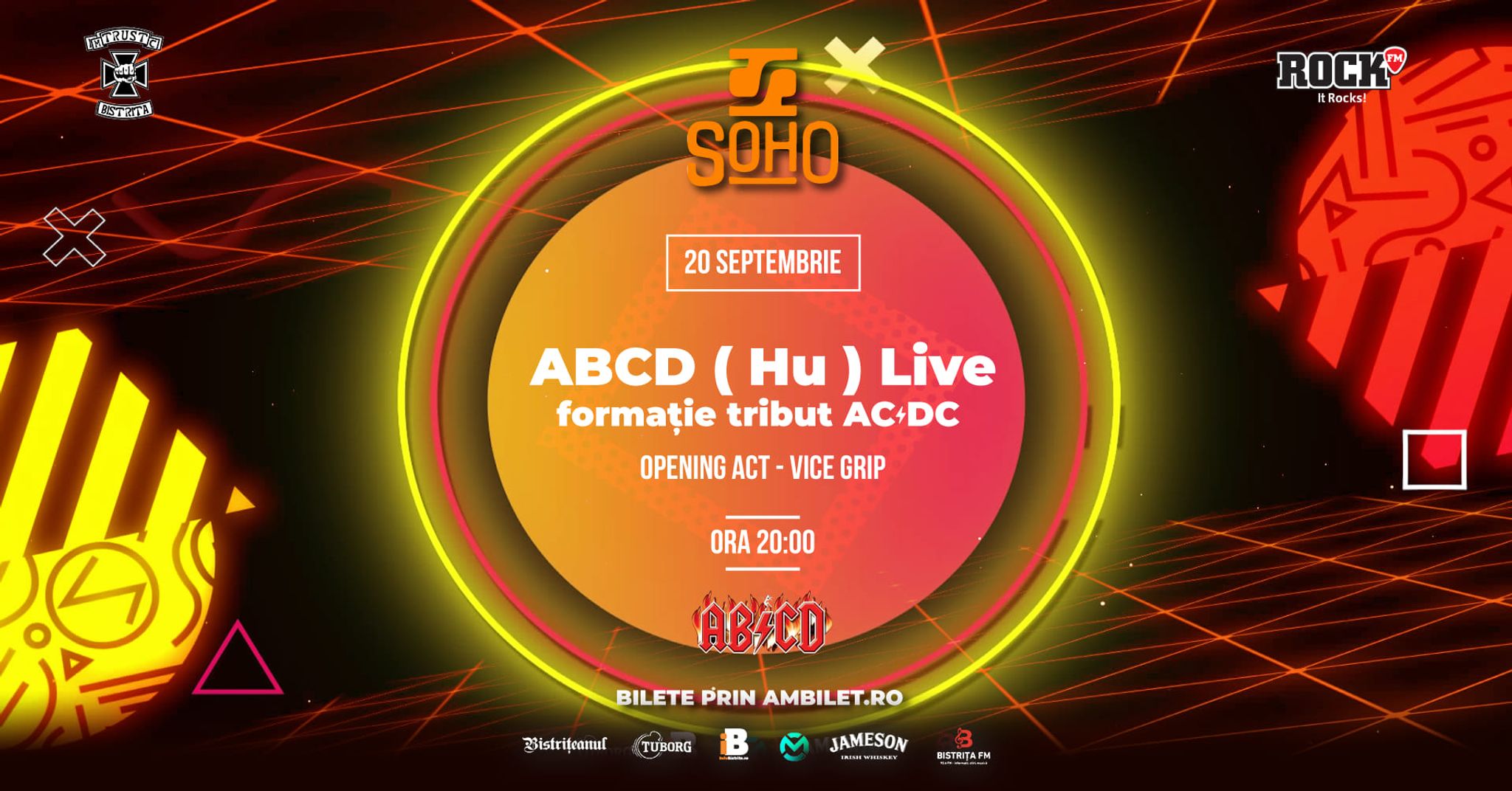 AB/CD ( Hu ) live ● formație tribut AC/DC ● Redeschidere sezon Soho!