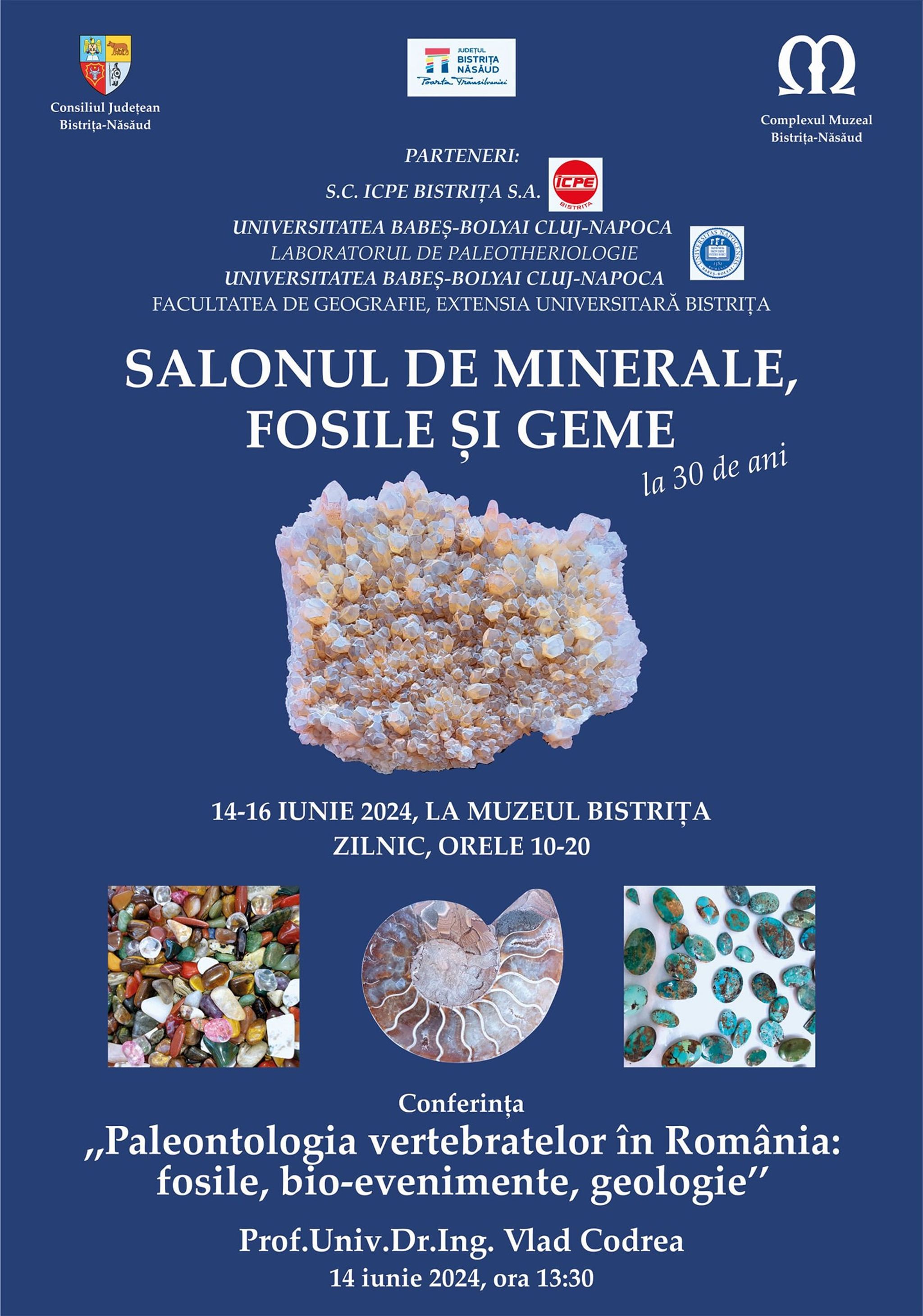 Expoziție cu vânzare: "Salon de minerale, fosile și geme"