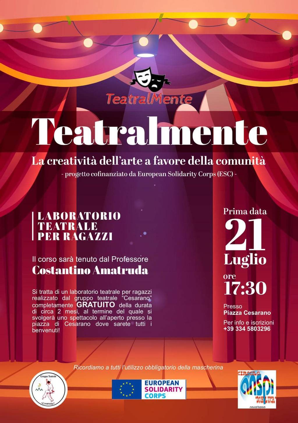 Teatralmente: la creatività dell’arte a favore della comunità