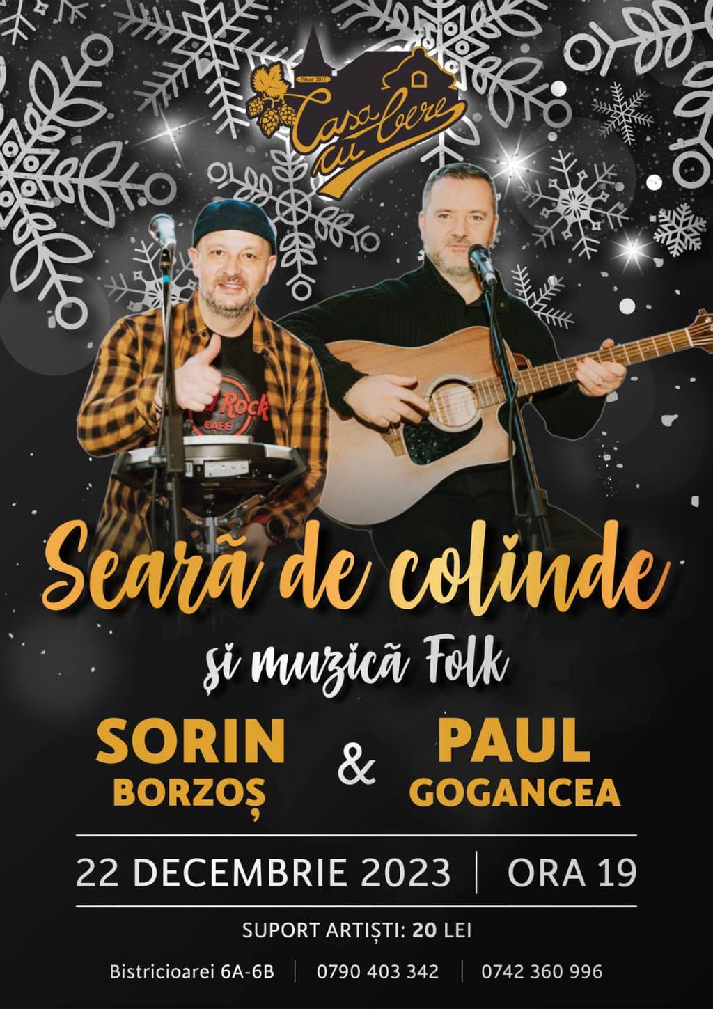 Seară de colinde și muzică folk