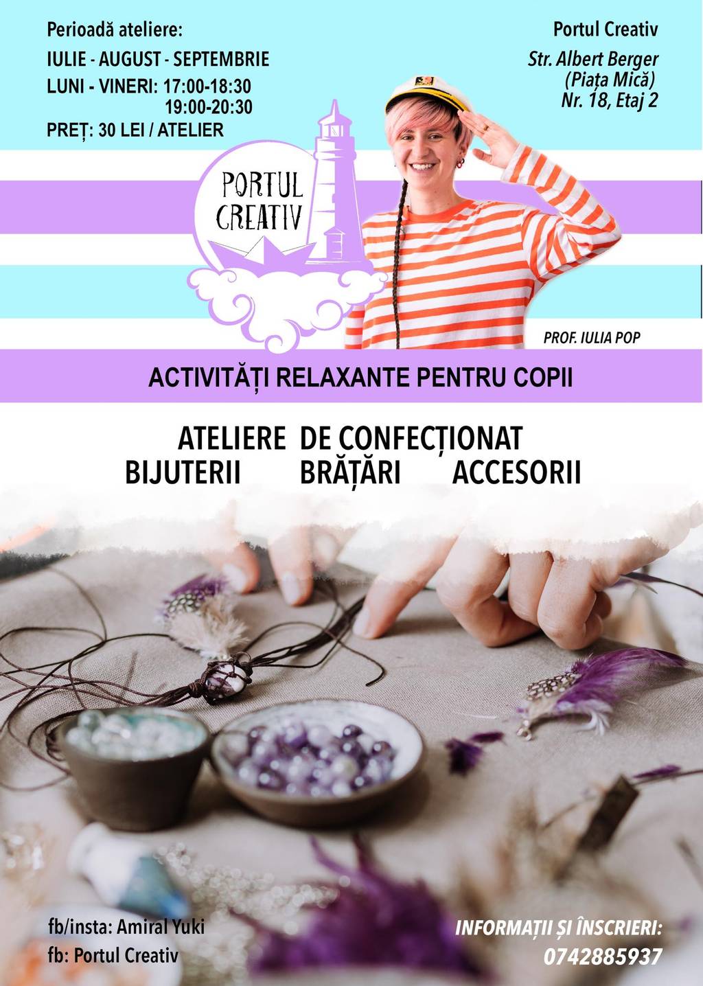 Ateliere de confecționat bijuterii, brățări, accesorii