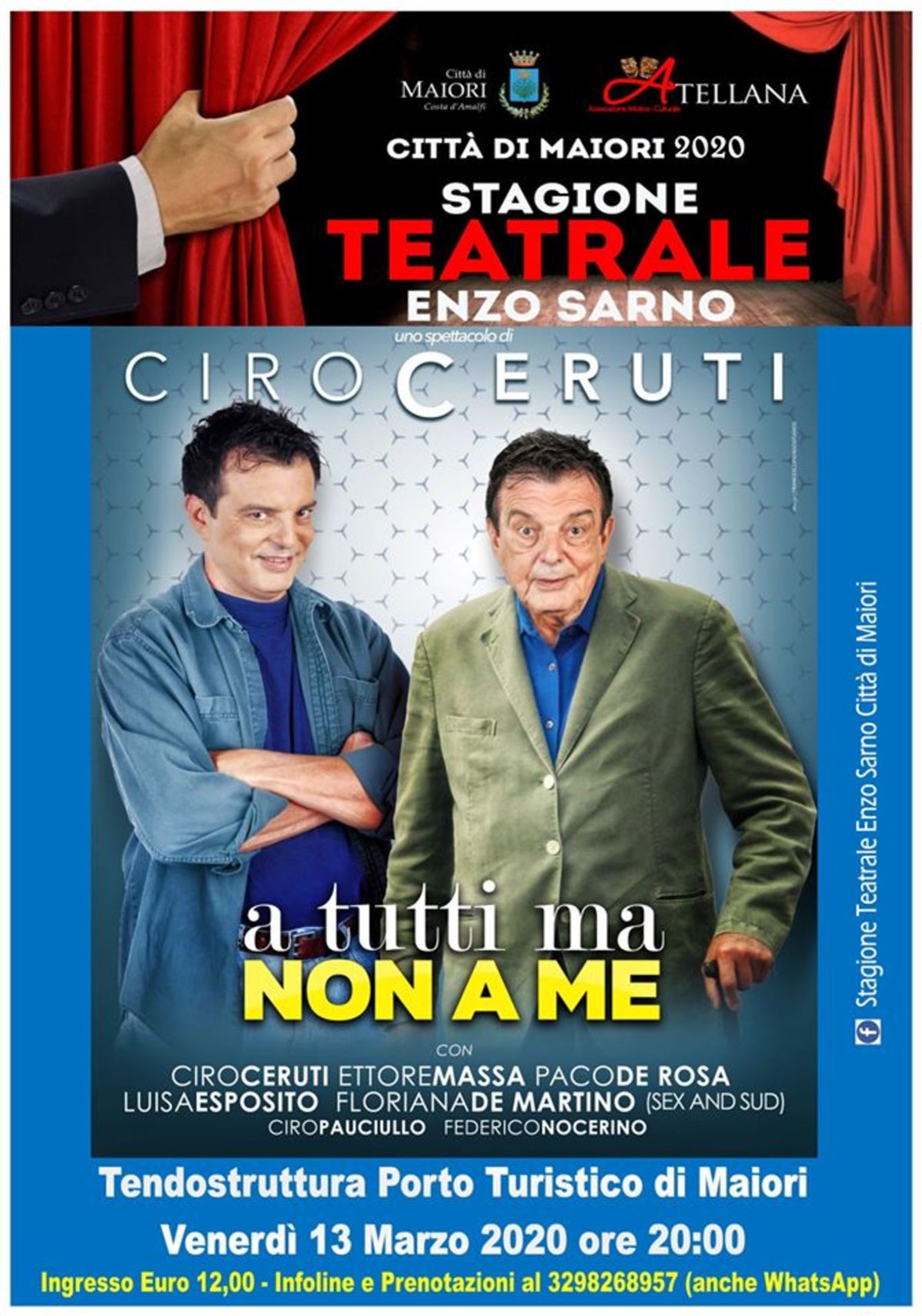 A TUTTI MA NON A ME di e con Ciro Ceruti