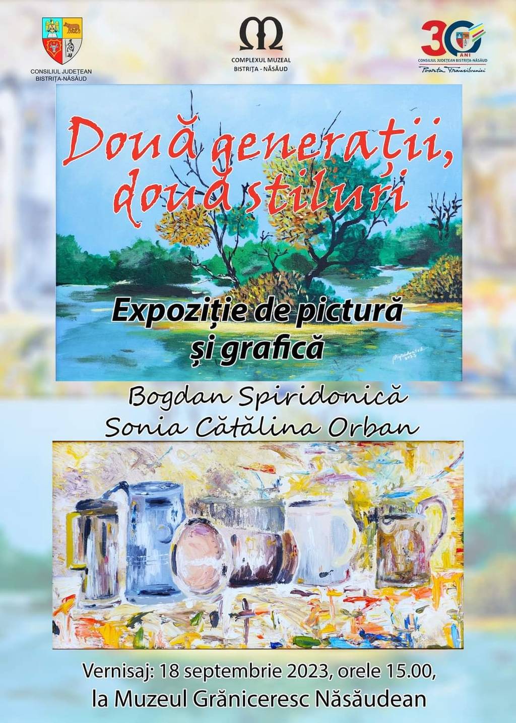 Expoziţia de pictură şi grafică "Două generaţii, două stiluri"